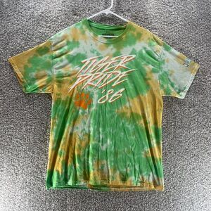 Clemson Tigers Shirt Mens Extra Large Green Tie Dye Stranger Things Tiger Pride‎